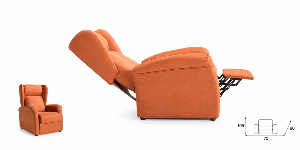 Sillón orejero manual